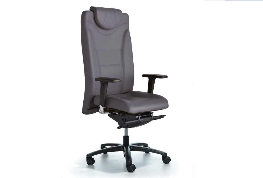 Διευθυντικό Κάθισμα Dromeas Apollo Δερματίνη Γκρι Πεντάνευρο Ανθρακί