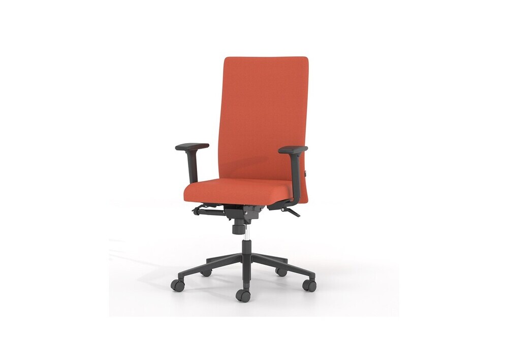 Διευθυντικό Κάθισμα Dromeas Smart D Ύφασμα Τύπος 1 Πορτοκαλί Πεντάνευρο Ανθρακί