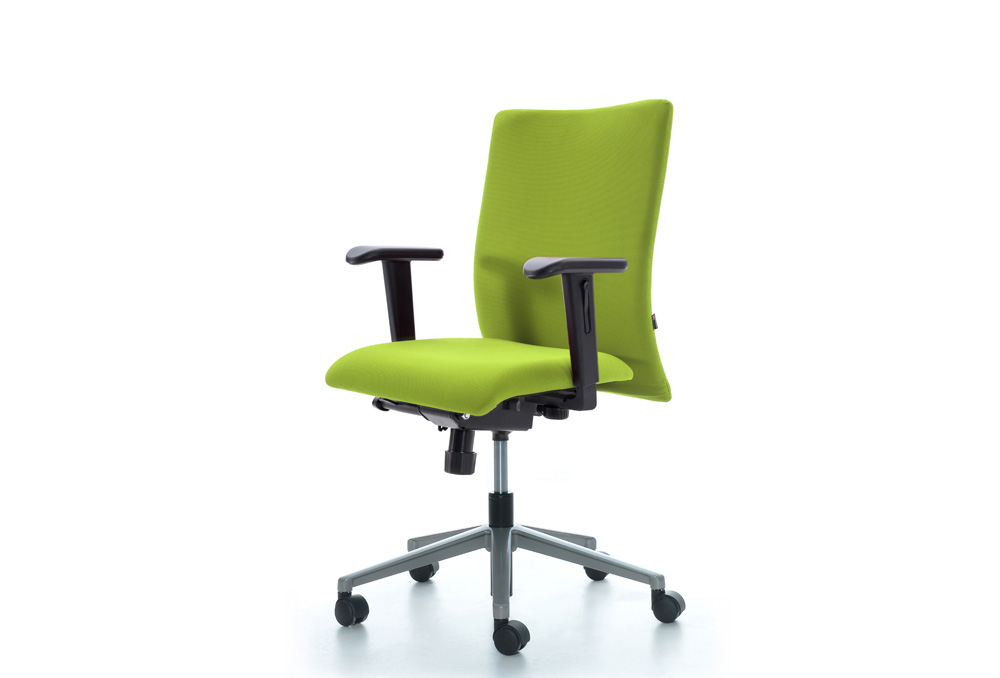 Κάθισμα Εργασίας Dromeas Smart Synchro με Μπράτσα Ύφασμα Κατ1 Λαχανί Πεντάνευρο Γκρι Ασημί